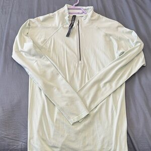 lululemon athletica Light Green Long Sleeve Quarter Zip